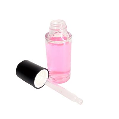 China Cosmetic petg 30ml essential oil dropper transparent petg bottle for sale