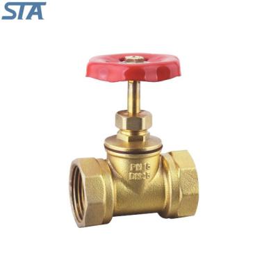 China General ART.4014 STA Fogred Color Natural Brass Stem Brass Door Stop Valve for sale