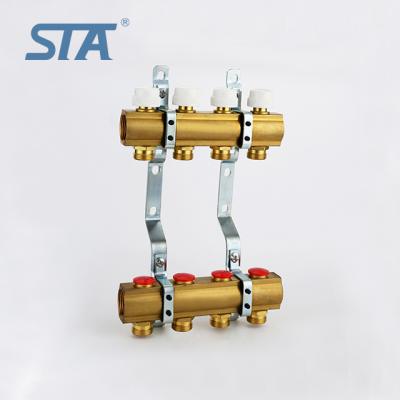 China ART.6154 STA Chinese Wholesale Forged Brass Floor Heating System Manifold for sale