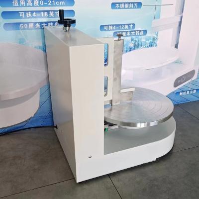 China Automatic Portable Snacks Factory Round Cake Cream Coating Filling Machine Cake Smoothing Coating Machine Cake Icing for sale