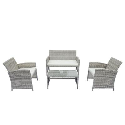 China Eco-freindly Best Price Handmade Rattan Furniture Luxury Outdoor Rattan Sofa Sets for sale