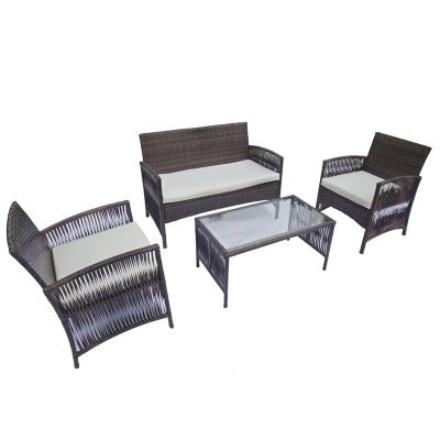 China Outdoor Rattan Furniture Set Eco-freindly Rattan Outdoor Furniture Warm On Amazon Cane Furniture Cover Modern Cheap Running Outdoor Garden Set P for sale