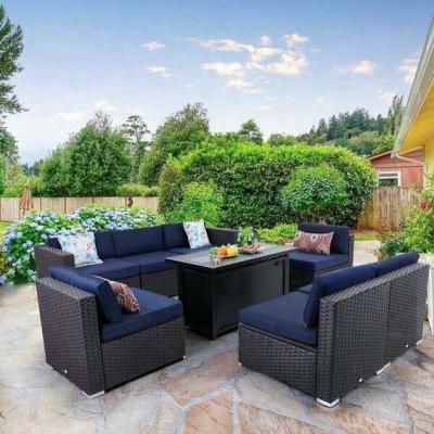 China Wholesale Cheap Eco-freindly Good Quality Wicker Rattan Garden Furniture Sofa for sale