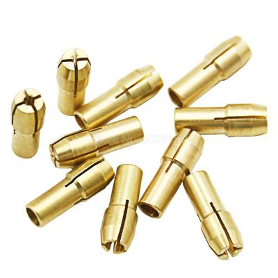 China DIY 0.5-3.2MM Three-Jaw Copper Drill Chuck Collet Clip Flexible Shaft Screw Cap Nut Nut Bits Turns Brass Rotary Engraving Pen Core Tool for sale