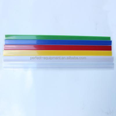 China Wholesale Custom Supermarket Accessories Plastic Colorful Price Tag PVC Data Strip Label Holder Shelf Price Strip for sale