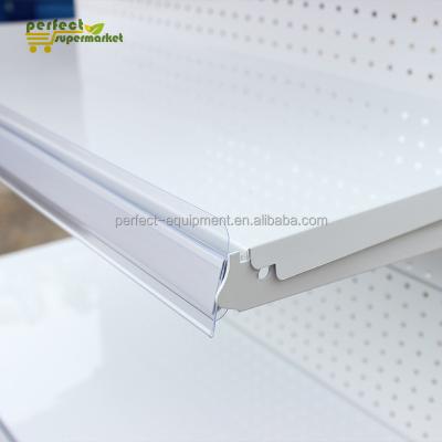 China Wholesale Custom White Plastic Profile Extrusion Display Price Tag Supermarket Shelf Talker Plastic Strips Colorful for sale