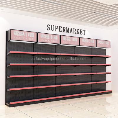 China Heavy Duty Single Sided Good Prices Grocery Retail Display Rack Racks Gondola Shelving Supermarket Shelf For Sale for sale