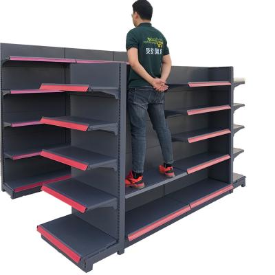 China Single-Sided/Double-Sided Rack Chinese Store Gondola Sale Display Shelf Supermarket Manufacturers Shelf Shop Shelves for sale