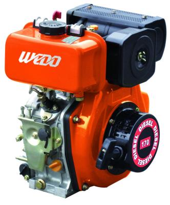 China WEDO 4HP 211cc Keyway Shaft 3000rpm Oil Bath Air Cleaner Air Cooled Electric Diesel Engine for sale