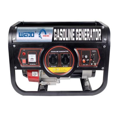 China Portable Generator Supply Electric Power WEDO Gasoline Engine 5.5HP Portable Silent Gasoline Generator 2000w for sale