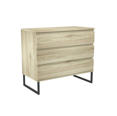 China Modern dresser with 3 drawers furniture storage chest for kid's bedroom and play room with wooden legs for sale