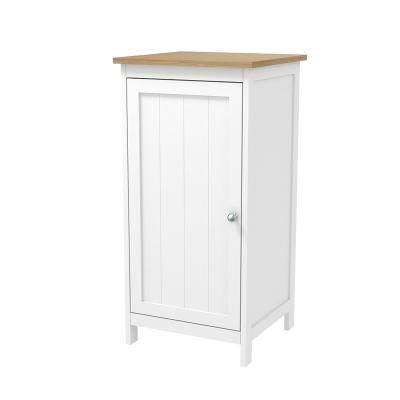 China Modern Design Bathroom Storage Cabinet Floor Stand Wooden White Bathroom Cabinet for sale