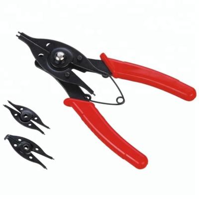 China Circlip Function of Circlip Pliers Removeable Head Circlip Pliers 3 in 1 Snap Ring Pliers Set for sale