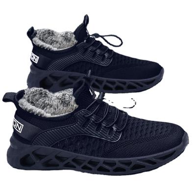 China Fashion Trend Winter Men's Plush Warm Sneakers Comfortable Sports Men's Shoes for sale