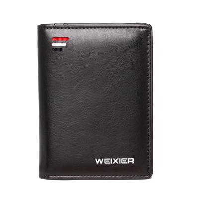 China Men's Waterproof Custom Business Casual Wear PU Hand Wallet Leather Card Holder for sale