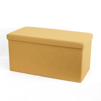 China Bedroom Foldable Hot Selling Colorful Faux Faux Folding Canvas Bench For Living Room for sale