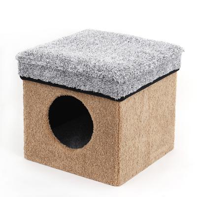 China Modern and Fashionable Customized Foldable Pet Storage Folding Furniture Pet Home Stool for sale