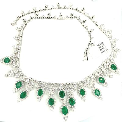 China Other Luxurious Pretty Beautiful Chinese 18K White Gold Women Jewelry Necklace Necklaces for sale