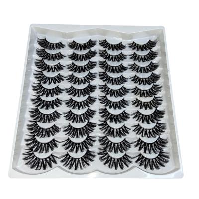 China Natural Soft Faux Mink Eye Lashes Eye Lashesh Set Pound Fake 25mm Eyelash 28mm Silk Lashes Lashes Eyelashesh Packing for sale