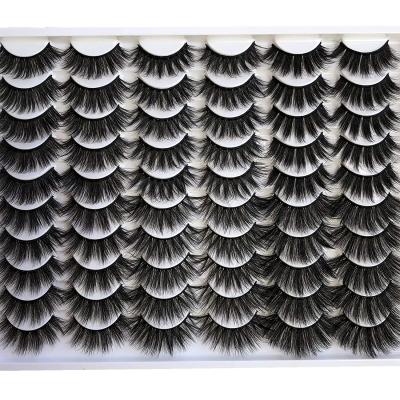 China High Quality Natural Soft Label 4D 6D 5D Mink Eyelashes From 5d 25Mm Mink Eyelash False Eyelashes Private for sale