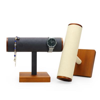 China Fashionable Wooden Watch Display Holder Stand Jewelry Bracelet Stand Holder Stand for sale