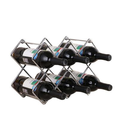 China Detachable Stored Metal Iron Wine Rack Wine Bottle Display Shelf Modern Shelving Rack for sale