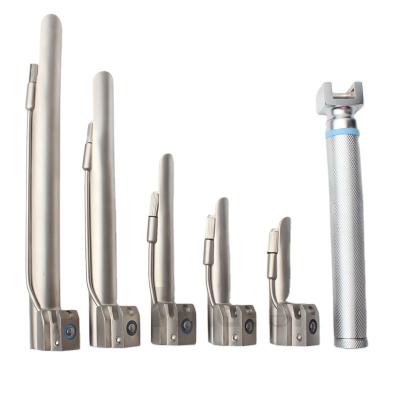 China Veterinary Steel Medical Steel Veterinary Clinic Set Veterinary Laryngoscope Laryngoscope with 5 Blades for sale