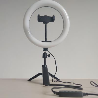 China Z1-26S LED Ring Light with Tripod Stand and Phone Holder for Live Streaming Video and YouTube Dimmable Desktop Ring Light Z1-26s Makeup for sale