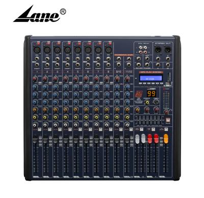 China Professional 12 Lane MKX12 Channel 99 Software Audiosound Card Online Audio Mixer for sale