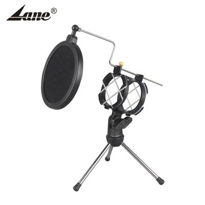 China Custom Handheld Microphone Microphone Holder Mic Recording Desktop Stand for sale