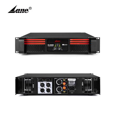 China Factory 2U Metal Lane S-2400 400 Watt Class AB Professional Power Amplifier 2-Channel Amplifi for sale