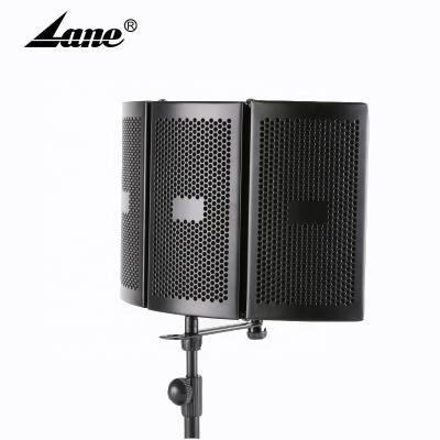 China Lane IS-03S Foldable Professional Metal Recording Studio Microphone Isolation Shield for sale