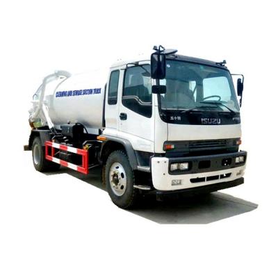 China 2021 new style suction sewage truck ISUZU 12cbm cleaning and sewage suction truck 11 - 20T for sale