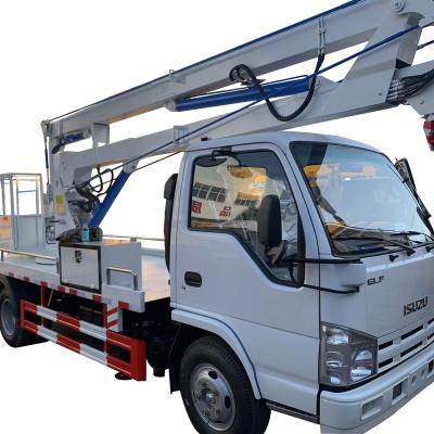 China ISUZU 12m 6-Wheeler Aerial Work Platform 1suzu Bucket Aerial Work Platform Truck Bucket Type Aerial Working ifting < 4L for sale