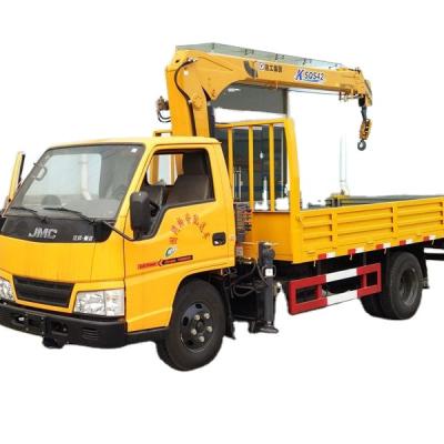 China TRUCK CRANE New ISUZU 2T Truck Mounted Crane Lorry Mounted Crane With Foldable Arm For Sale for sale