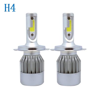 China Aluminum C6 led car accessories auto headlight bulb 36W H1 H3 H4 H7 H11880 9004 COB 9005 9006 9007 led light for toyotas for sale