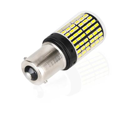 China 1157 BAY15D 1156 BA15S 144 LED 3014 SMD Bombilla LED High Quality AOOSED G3 Brake Tail Turn Signal Light Bulb for sale