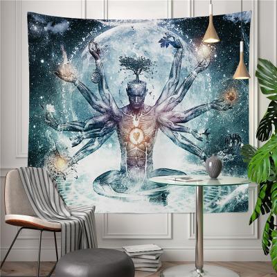 China Wholesale Psychedelic Home Decor Manda Wall Tapestry Hanging Tapestries Bohemian Bohemian Cheap Graffiti Custom Printed CLASSIC for sale