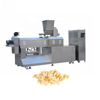 China Full Automatic 2D Screw Shell Chips Pellet High Quality 3D Snack Food Processing Line Extruding and Frying Processing Line for sale