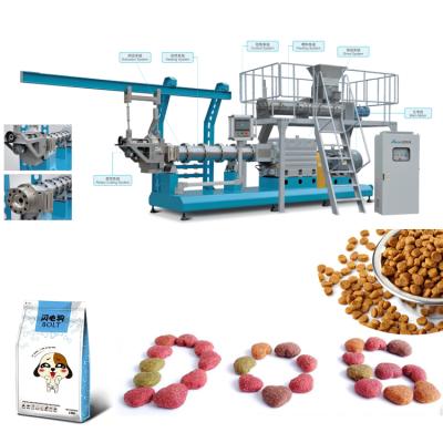 China Dog Extruded Dry Dog Cat Food Pellet Making Machine Processing Line for sale