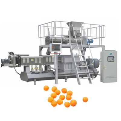 China food & Beverage Factory 100-500kg/h Blowing Corn Snacks Cheese Ball Processing Line for sale