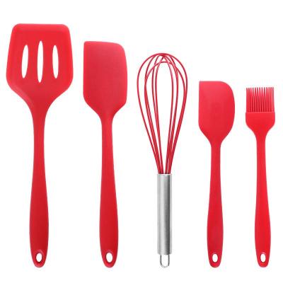 China Sustainable Kitchenware Stainless Steel Kitchen Accessories Home Nylon Utensil Cooking Tool Kit Silicone for sale