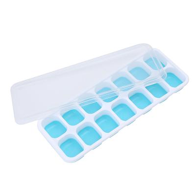 China Best Selling14 Viable Grids Form Bpa Free Ice Cube Tray Maker Reusable Kitchen Gadget Silicone Ice Cube Mold Kitchen Gadgets for sale