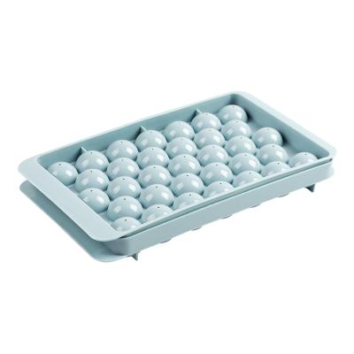 China Amazon Viable Products Bpa Free Ice Cube Mold Small Square Plastic Ice Cube Tray Easy To Drop Ice Ball Maker Mold With Lid for sale