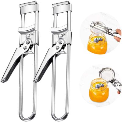 China Hot Selling Sustainable Hot Selling Bargain Adjustable Metal Corkscrew Kitchen Instruments Stainless Jar Can Bottle Opener for sale