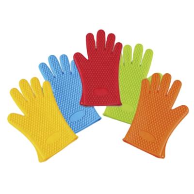 China Oven Baking Insulated Gloves Kitchen Cleaning Utensils Kitchen Accessories Silicone BBQ Gloves Traditional Household Heat Resistant for sale