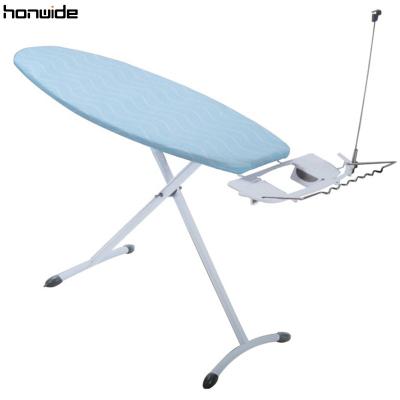 China Easy Folding Ironing Board Cloth Iron Metal Board Best 7-Level Teeth Adjustable Height Adjuster Laundry Home Use for sale