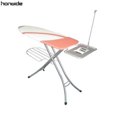 China Easy Folding Ironing Board Cloth Iron Metal Board Best 7-Level Teeth Adjustable Height Adjuster Laundry Home Use for sale