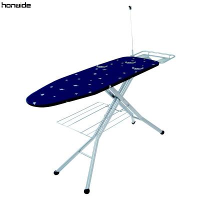 China 7-Level Teeth Height Adjuster Professional Folding Ironing Board with Storage Cover and Ironing Board Protector for sale