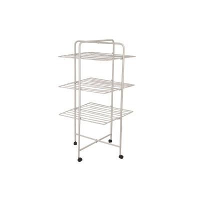 China With Wheels For Easy Drying Rack Rack Indoor Outdoor Mobile Foldable 3 Tier With Wheels for sale